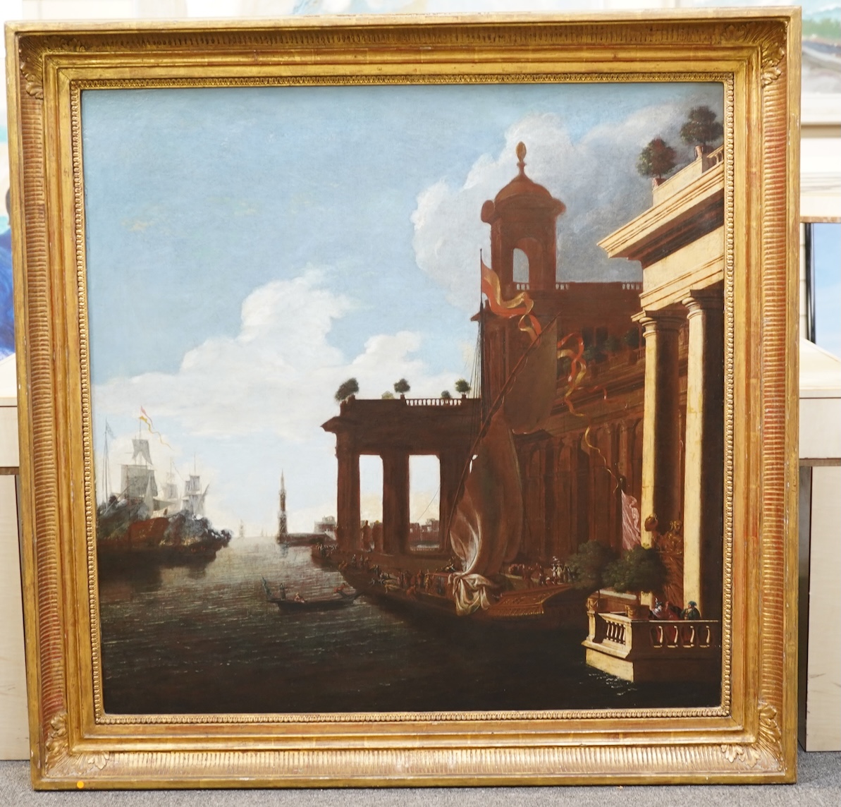School of Frederick William John Shore, 4th Baron Teignmouth, (1844-1916), 'Classical Buildings by Water'